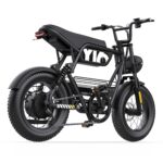 Coswheel Y16 16" Compact Fat Tire Electric Bike – 1000W Peak Moped Style Cruiser - Image 5