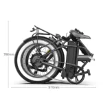 Coswheel F1 20" Folding Fat Tire Electric Bike – Compact Urban Commute - Image 2