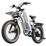 Coswheel M20 20" Step-Through Fat Tire E-Bike – 1000W Peak Adjustable Moped Cruiser - Image 2