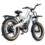 Coswheel M20 20" Step-Through Fat Tire E-Bike – 1000W Peak Adjustable Moped Cruiser - Image 3