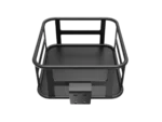 Official Jasion Ebike Front Basket – Heavy-Duty Matte Black Cargo Rack