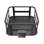 Official Jasion Ebike Front Basket – Heavy-Duty Matte Black Cargo Rack