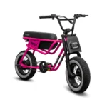 Official Throne Cycles Rascal E-Bike – Hot Pink Compact Fat Tire Cruiser