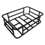 Official Jasion Ebike Rear Basket – Heavy-Duty Matte Black Cargo Rack Box